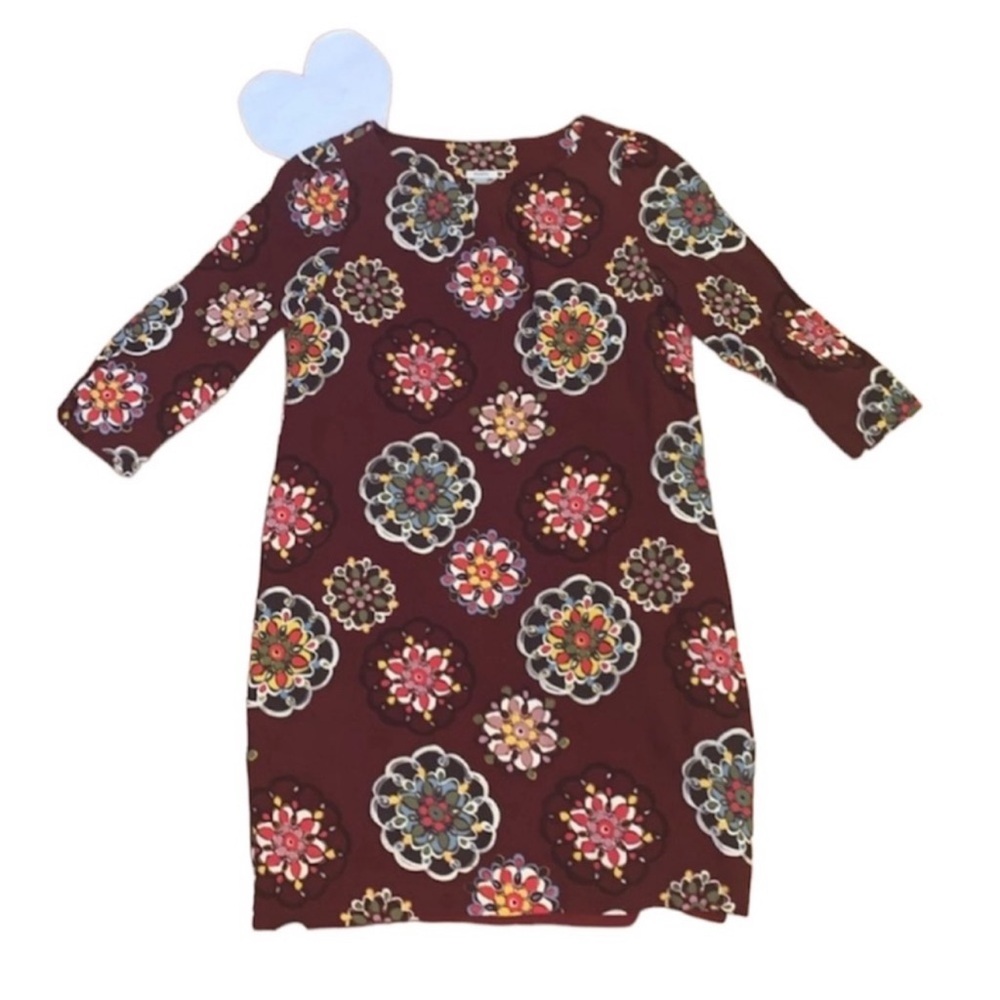 Fossil shift dress with abstract floral print